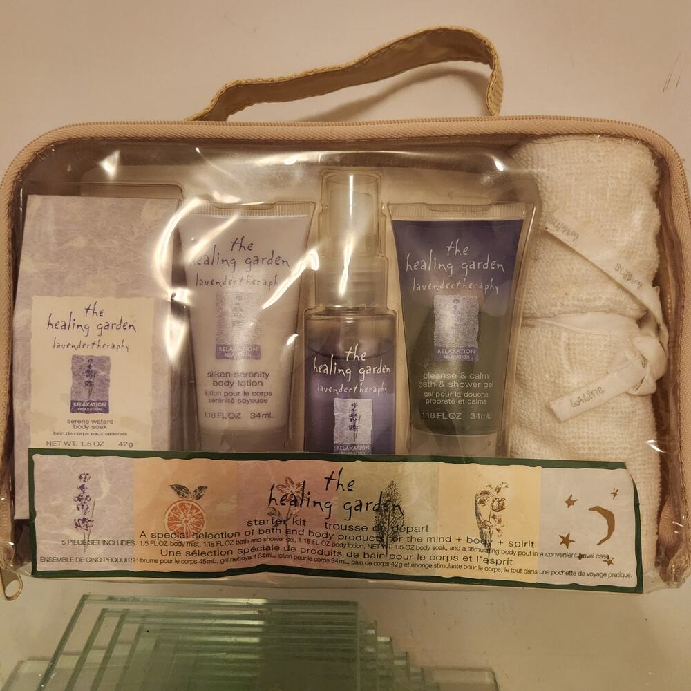 Vintage Healing Garden NIP Lavender Therapy 5 piece Starter Kit